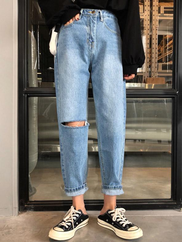 Urban Denim Hollow Jean Pants