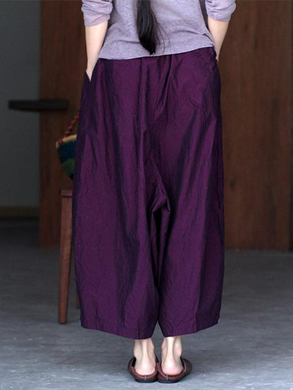 Elastic Strap Loose Wide-leg Pants