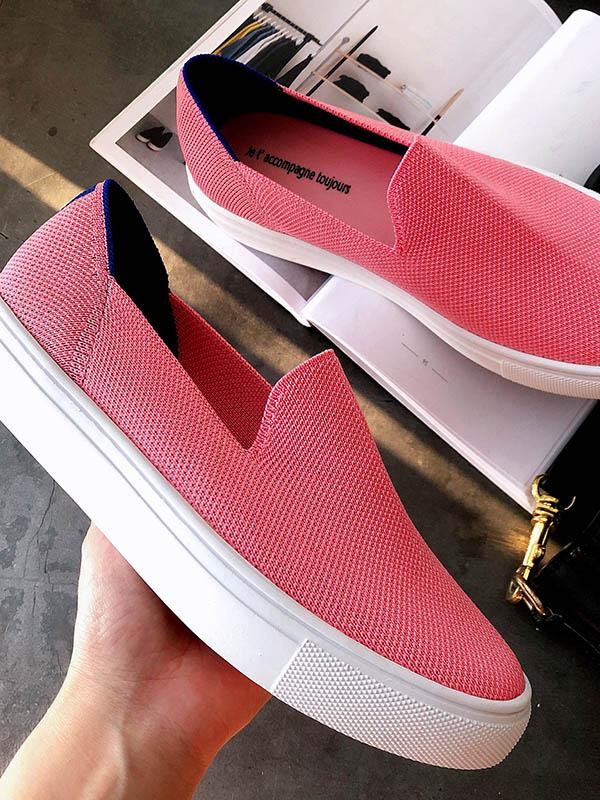 Solid Color Casual Comfortable Flat Shoes