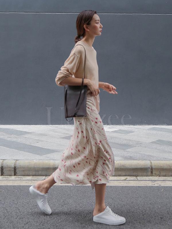 Casual Solid Light Maturity Knitwear