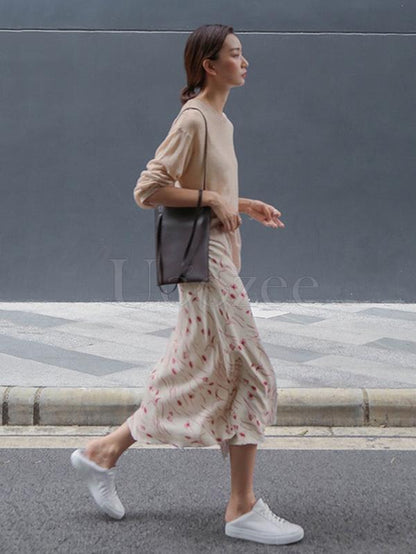 Casual Solid Light Maturity Knitwear