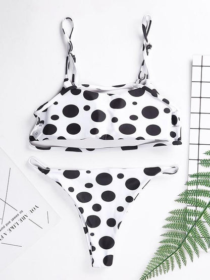Bandeau Triangle Bottom Bikinis Swimwear