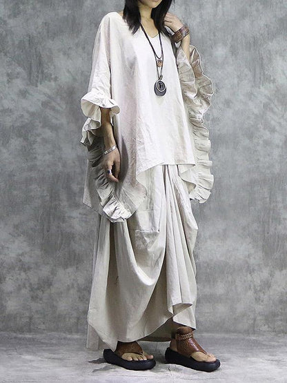 Oversize Batwing Sleeves Shirt