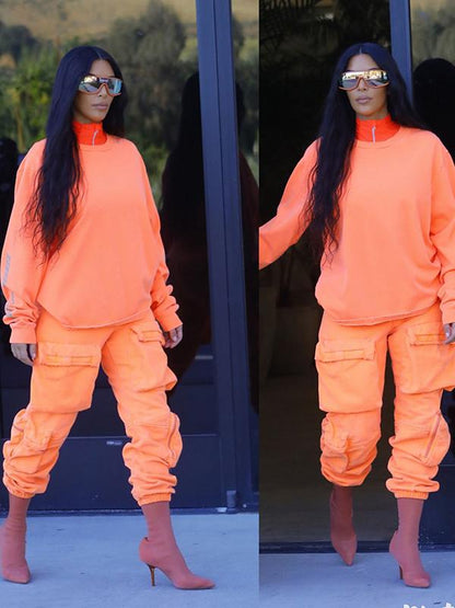 Fashion Ankle-tied Overalls Pants