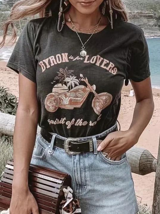 Vintage Letter Printed T-Shirt