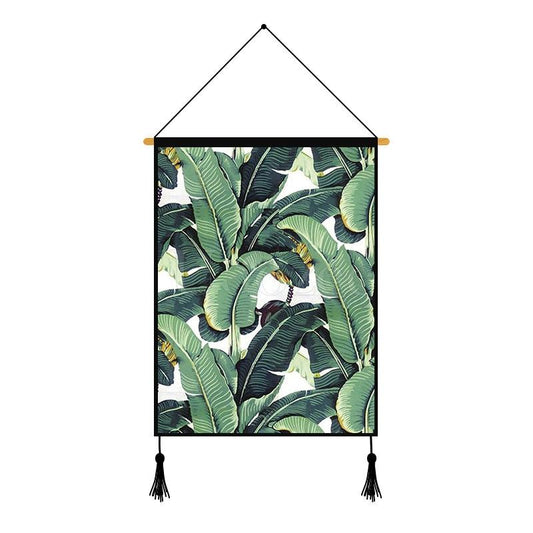 Green Plant Printed Wall Hanging Decoration