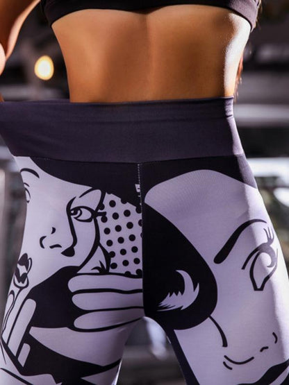 Printed Skinny Leg Yoga Legging