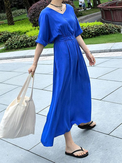 Summer Loose Solid Dress