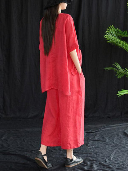 Vintage Loose Oversize Top&Bottom