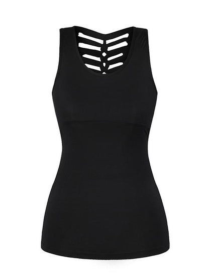 Black Sports Crop Tee