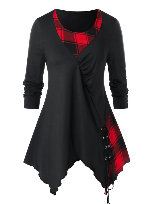 Vintage Contrast Color Cropped Mini Dresses