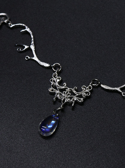 Original Stylish Alloy Tassels Crystal Pendant Headwear