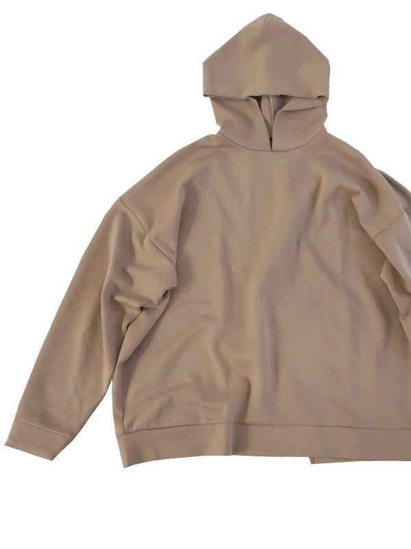 Urban Loose Solid Color Split-Back Long Sleeves Hoodies