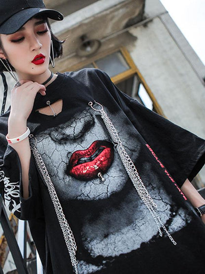 Cotton Hip-hop Loose Fashion Printed Dress
