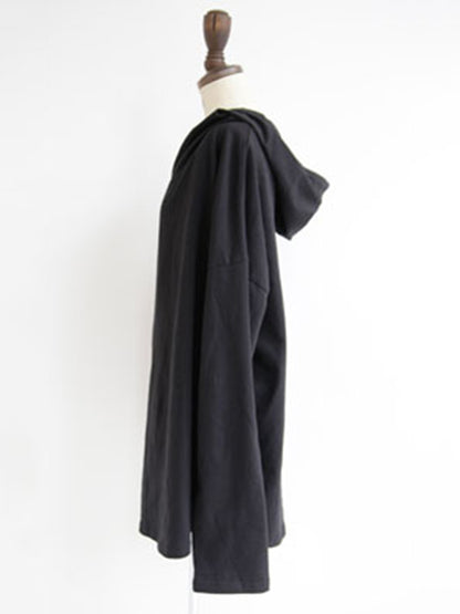 Simple Casual Solid Color Heaps Collar Long Sleeves Hoodies
