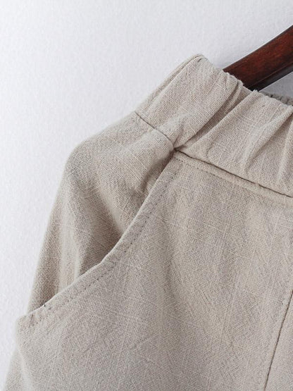 Casual Solid Puff Pants Bottoms