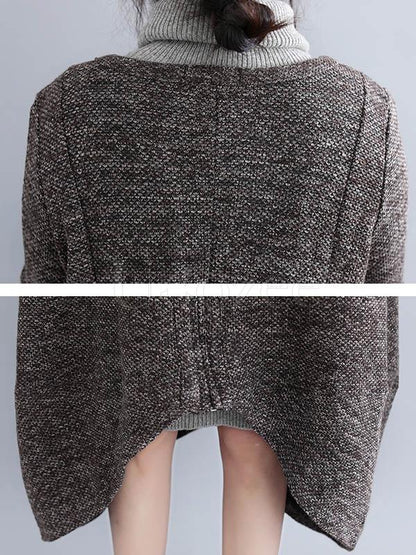 Loose Cropped Hemline Outwear