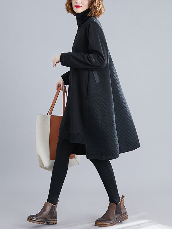 Original Irregularity High-Neck Dress