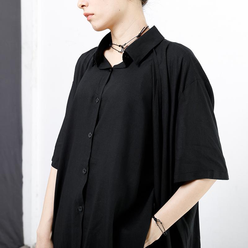 Double Layer Solid Color Personality Shirt