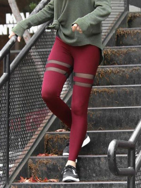 New Chic Mesh Stitching Leggings