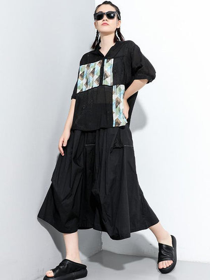 Original Solid Column A-Line Skirt