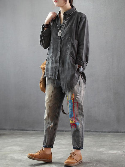 National Linen Rough Selvedge Shirt