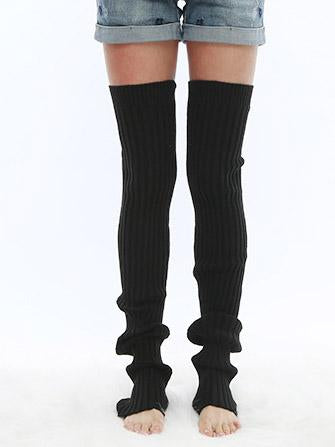 Knitting long Leg Warmer Stocking