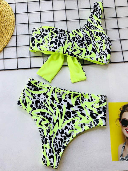 Knot High Waisted Bikini Swimsuit