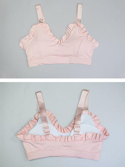 Falbala Solid Padded Yoga Bra