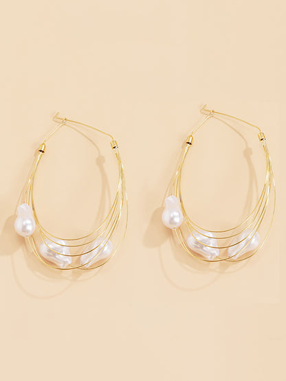 Normcore Tasseled Pearl Ear-Ring