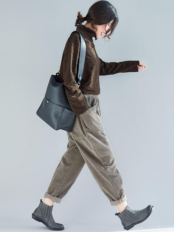 Original Solid High Collar Hoodies&Sweatshirts