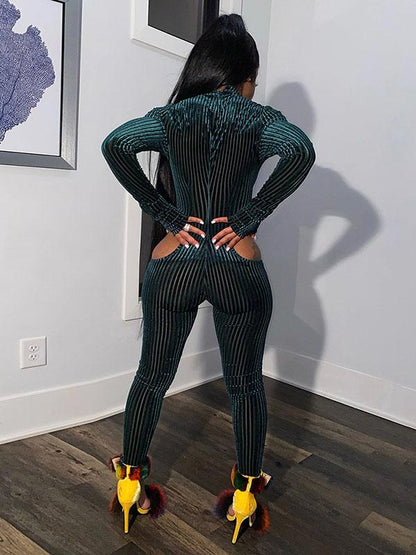 Solid Wrap Yoga&Gym Jumpsuits