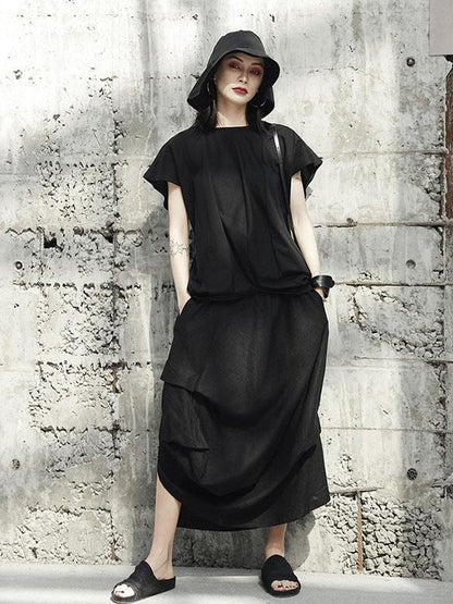 Summer Solid Split-joint T-Shirt