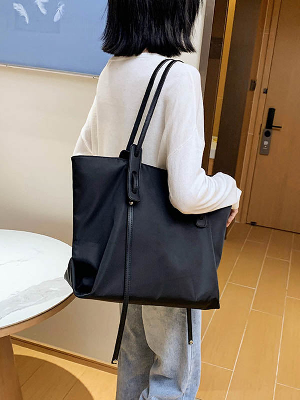 Urban Oxford Zipper Shoulder Bag Tote Bag