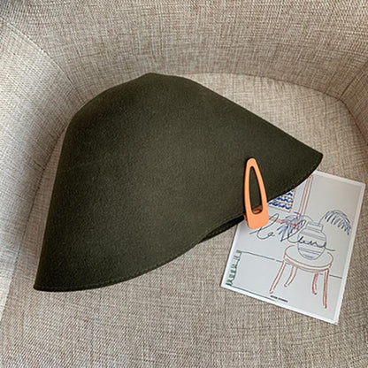 Buykud Retro Solid Color New Bucket Hat