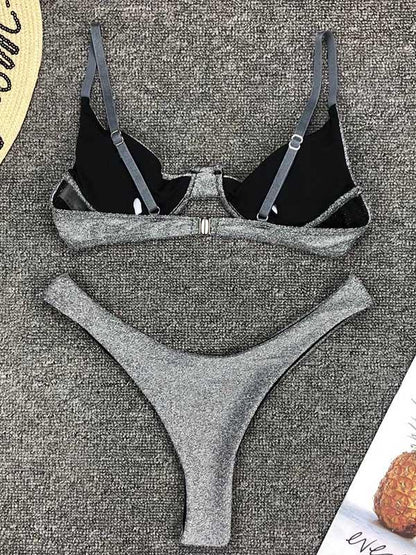 Sexy Flashy Fabrics Bikini
