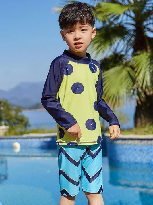 AONIHUA Striped Bottom Boy Swimwear