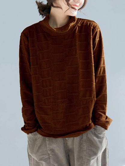 Original Solid High Collar Hoodies&Sweatshirts