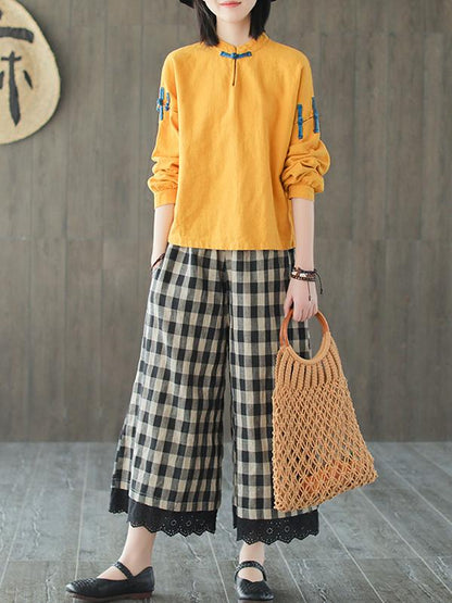 Vintage Ramie Chinese Style Shirt