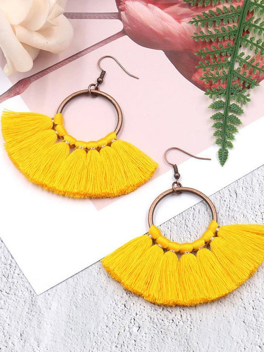 Vintage 10 Colors Bohemia Hollow Earrings