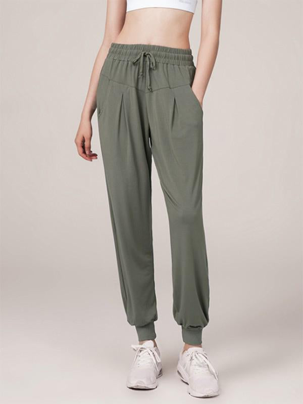 Leisure Solid Loose Athletic Pants