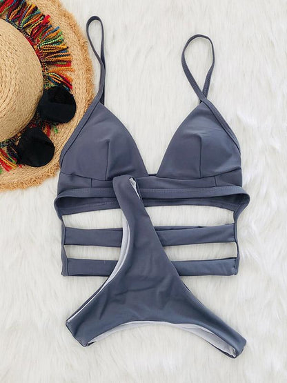 Sexy Solid Bikini Set