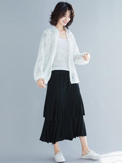 New Loose Falbala  Skirt