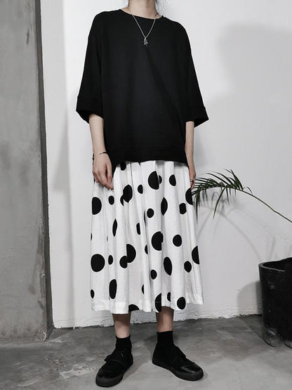 High-low Simple Solid T-Shirt