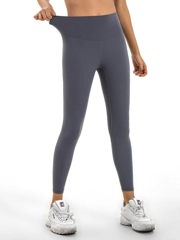 Wrap Solid High Waist Elastic Force Sports Leggings