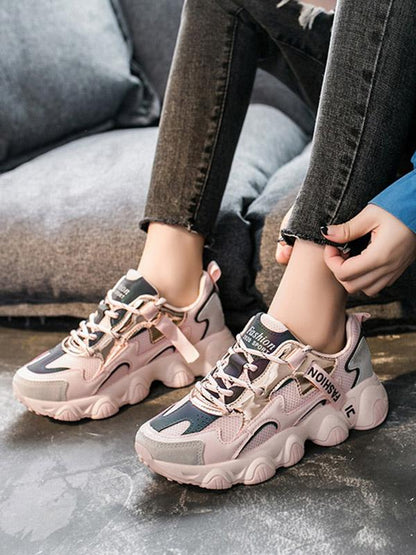 Ins Breathable Mesh Bandage Casual Shoes