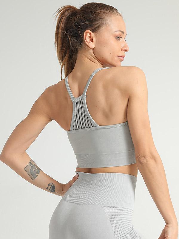 Solid Quick Dry Shockproof Wrap Sports Bra