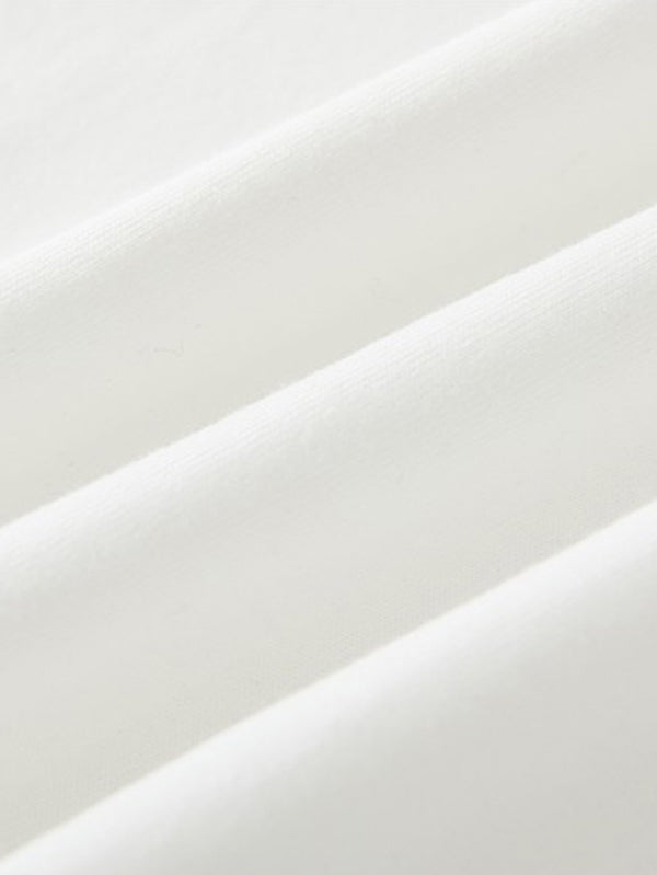 Oversized Contrast Color Dog Printed T-Shirt