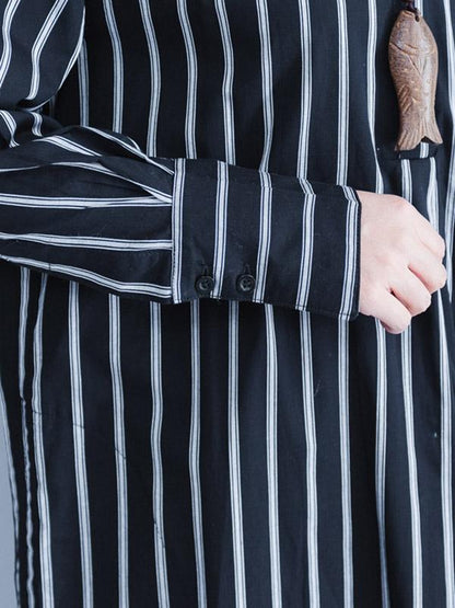 Striped Shirt Dress