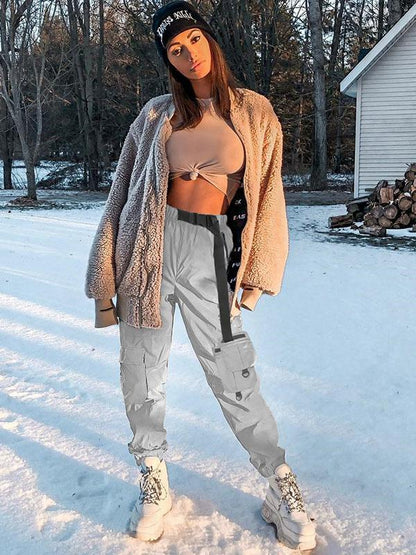 Pocket Buckle Jogger Pants